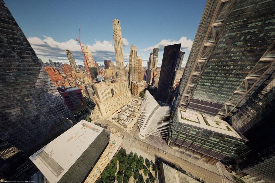 Drone FPV au-dessus des gratte-ciel de Manhattan