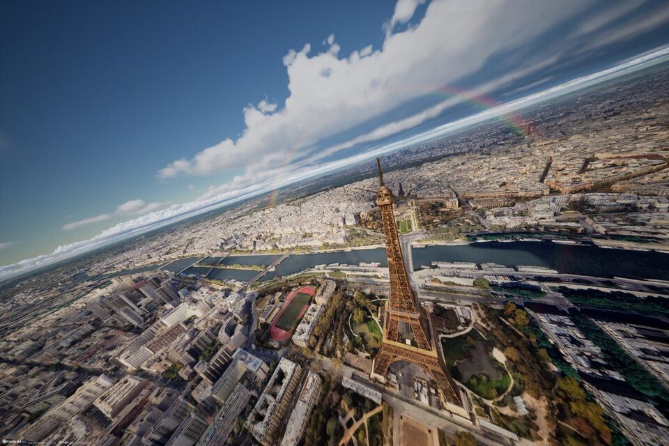 Drone FPV autour de la tour Eiffel